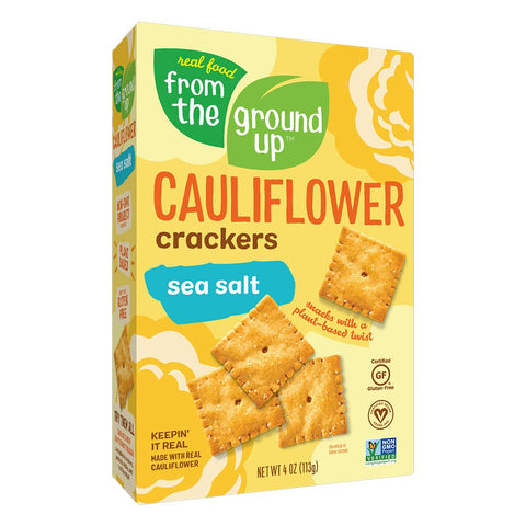 From The Ground Up Cauliflower Crackers, Sea Salt Flavor