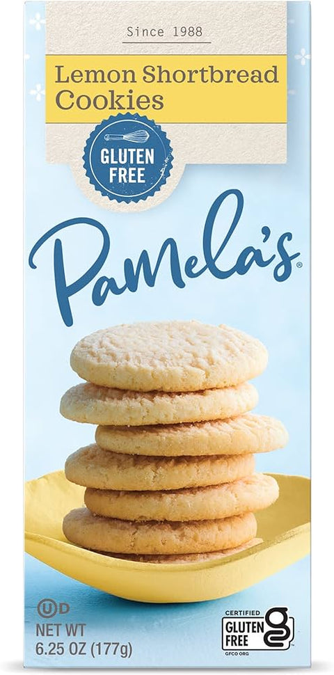 Pamela's Lemon Shortbread Cookies [6 Pack]