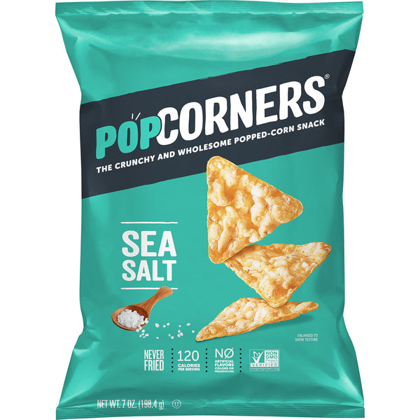 Popcorners, Sea Salt, 7 Oz (12 Bags) - 1