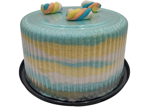 Blue Cotton Candy Cake