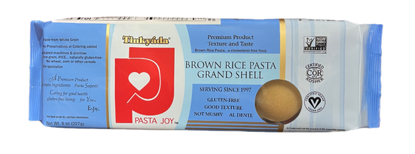 Tinkyada Gluten Free Brown Rice Pasta, Grand Shells, 8 Oz (Pack of 12) - 1
