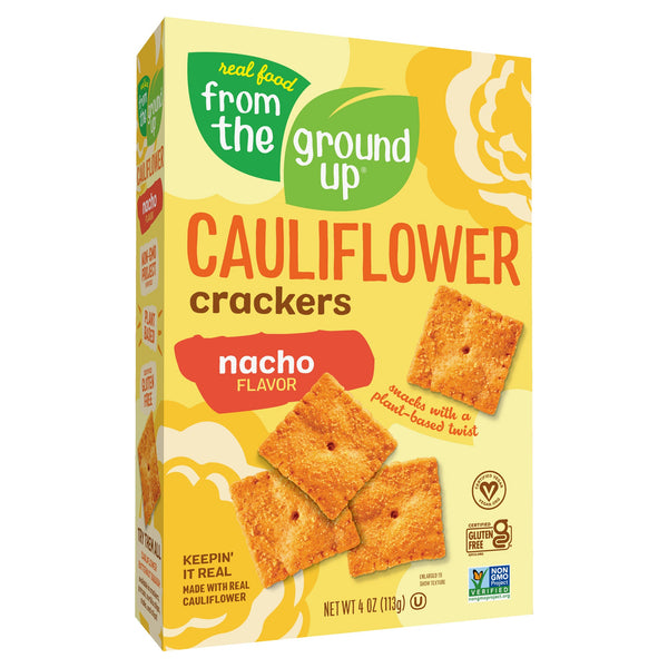 From The Ground Up Cauliflower Crackers, Nachos Flavor - 1