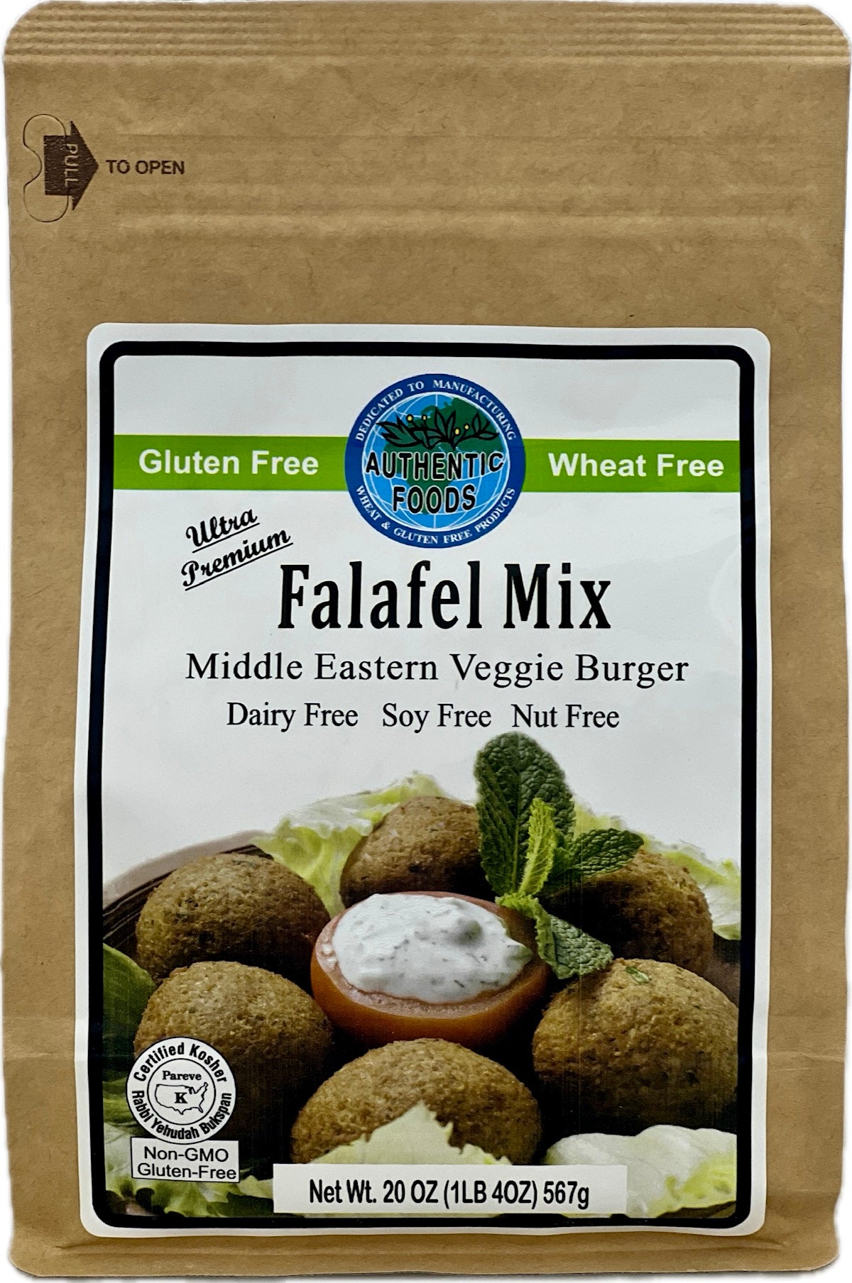 Authentic Foods Gluten Free Falafel Mix | GlutenFreePalace