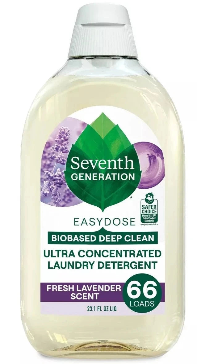 Seventh Generation Concentrated Laundry Detergent, Lavender [Case of 6