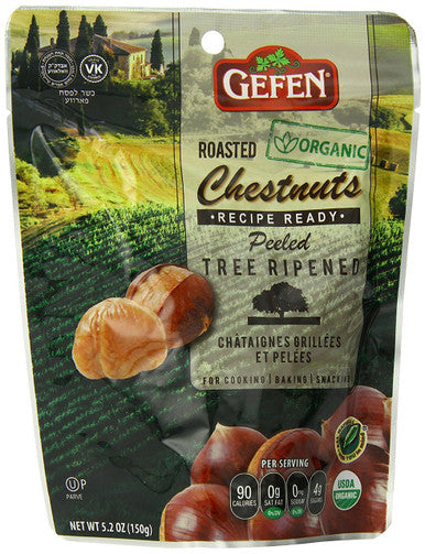 Gefen 5.2 oz. Roasted Whole Chestnuts, Shelled [Case of 12]