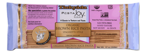 Tinkyada Gluten Free Organic Brown Rice Pasta, Spaghetti, 16 Oz (Pack of 12)