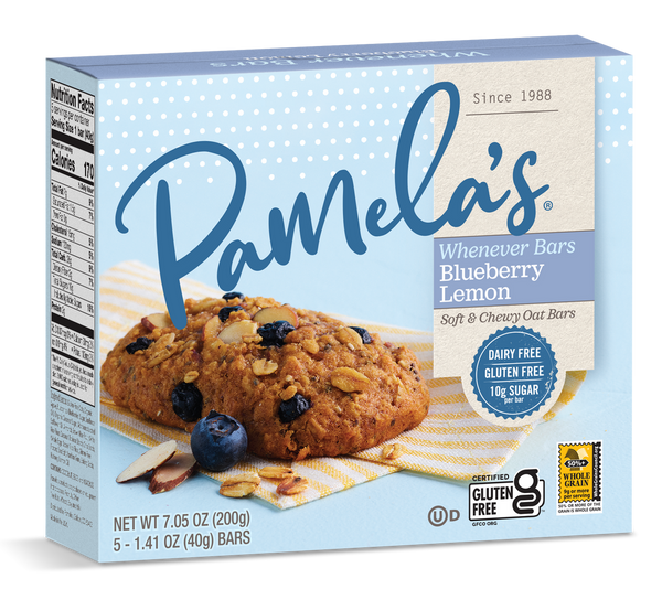 Pamela's Whenever Bars, Oat Blueberry Lemon [6 Pack] - 1