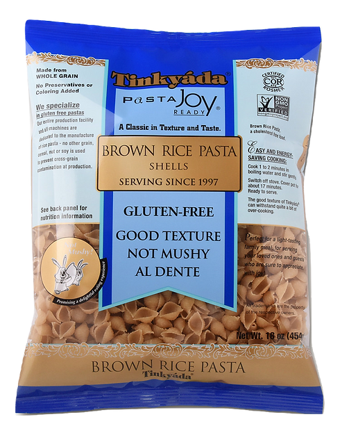 Tinkyada Brown Rice Pasta, Shells, 16 Ounce - 1