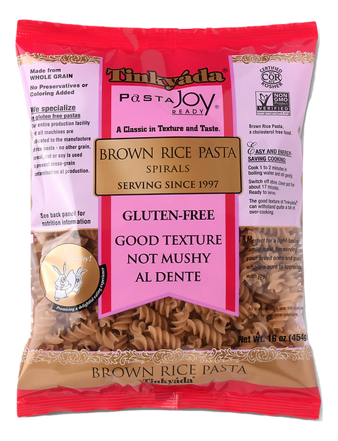 Tinkyada Brown Rice Pasta, Spirals, 16 Ounce