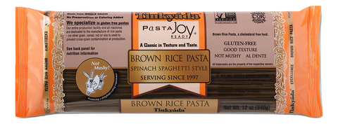 Tinkyada Gluten Free Brown Rice Pasta, Spinach Spaghetti, 12 Oz (Pack of 12)