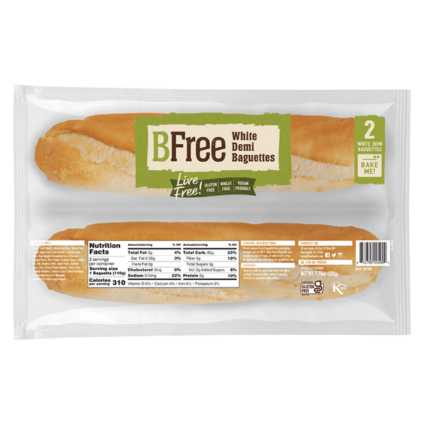 Bfree Foods Gluten Free White Demi Baguettes - 2