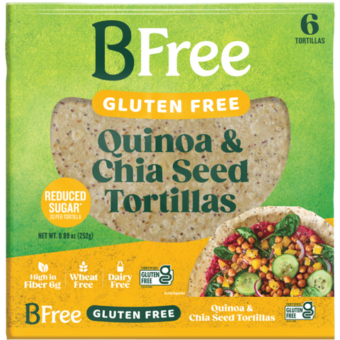 BFree Quinoa & Chia Wraps,with Teff & Flaxseeds
