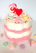 Pink Hearts Cotton Candy Cake - 2