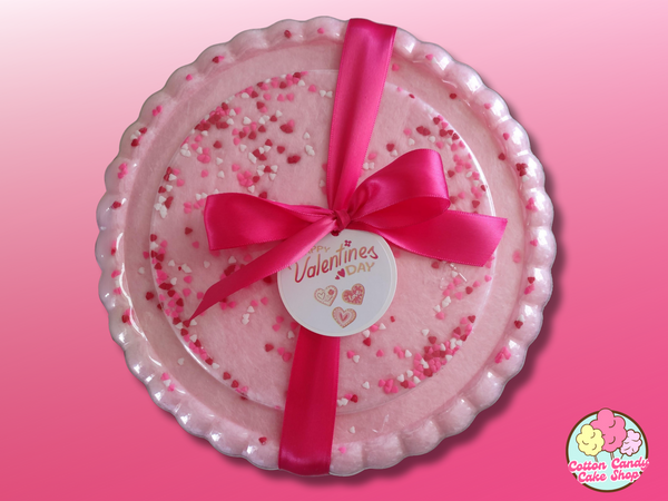 Pink Hearts Cotton Candy Cake - 6