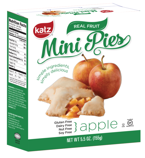 Katz Gluten Free Mini cherry Pie - 1