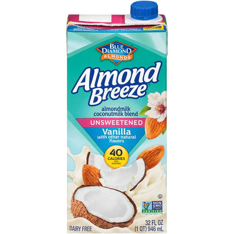 Almond Breeze Almond Coconut Blend, Vanilla Unsweetened (12 Pack)