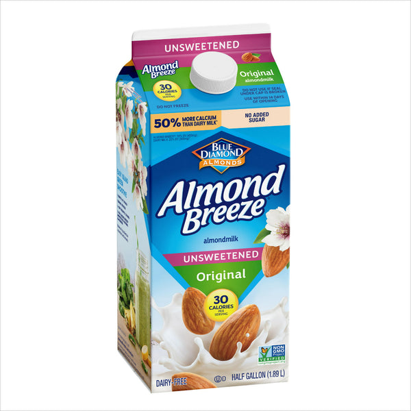 Almond Breeze Almond Milk, Original Unsweetened (8 Pack) - 1