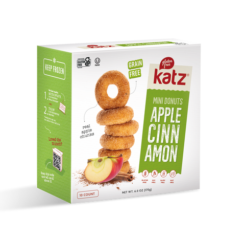 Katz Gluten Free Grain Free Mini Donuts, Apple Cinnamon
