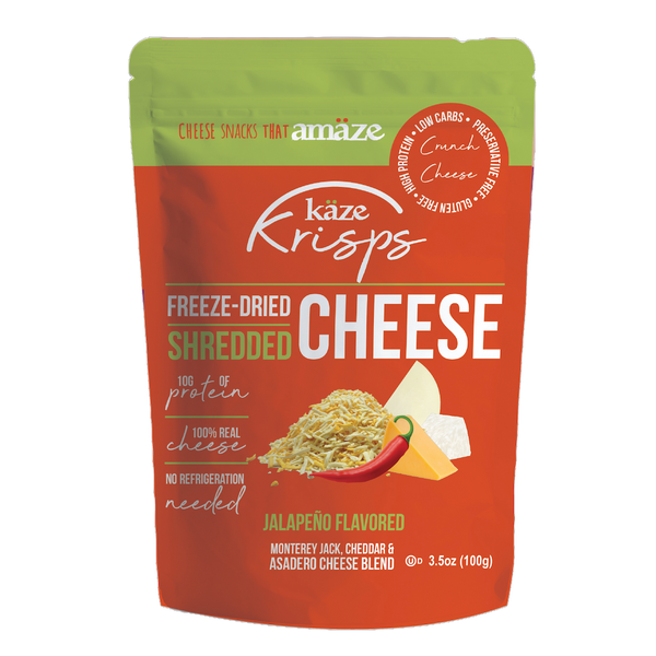 Kaze Krisps- Jalapeno- Freeze Dried Shredded Cheese - 1