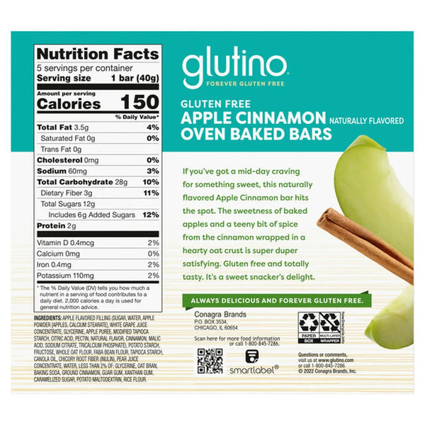 Glutino Apple Cinnamon Breakfast Bars - 3