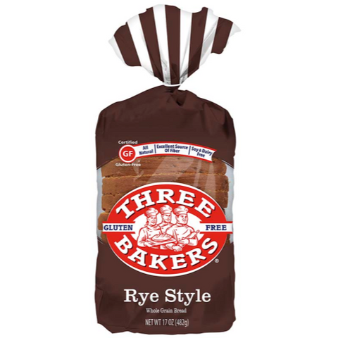 Three Bakers Whole Grain Rye Style Bread