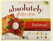 Absolutely Gluten Free Flatbreads, Toasted Onion (Case of 12)