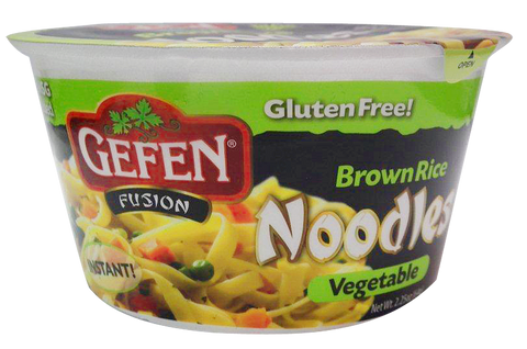 Gefen Brown Rice Noodle Bowl, Vegetable Flavor