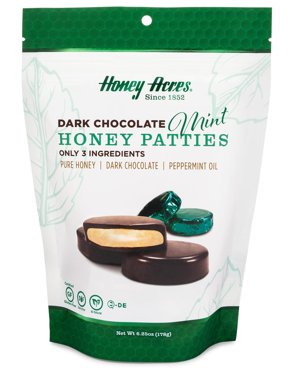 Honey Acres Honey Patties, Dark Chocolate Raspberry, Chocolate Truffles - 4