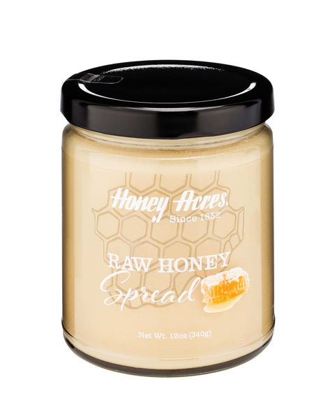 Honey Acres Artisan Honey Spread, Raw Honey 12 Oz Jar