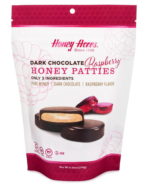 Honey Acres Honey Patties, Dark Chocolate Coffee, Chocolate Truffles - 12