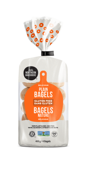 Little Northern Bakehouse Bagels, Plain, 14 Ounce [Case of 6]