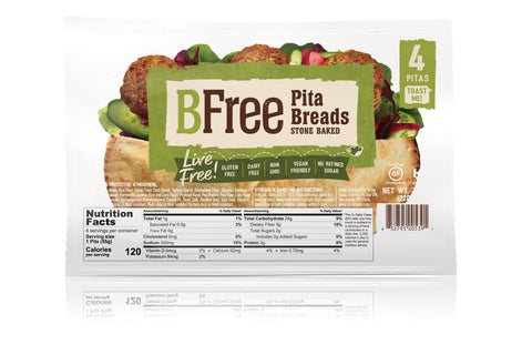 Bfree Gluten Free Whole Grain Stone-Baked Pita Bread, 7.76 oz