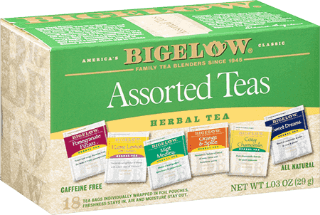 Bigelow Tea, Assorterd Herb Teas, 6 Flavors