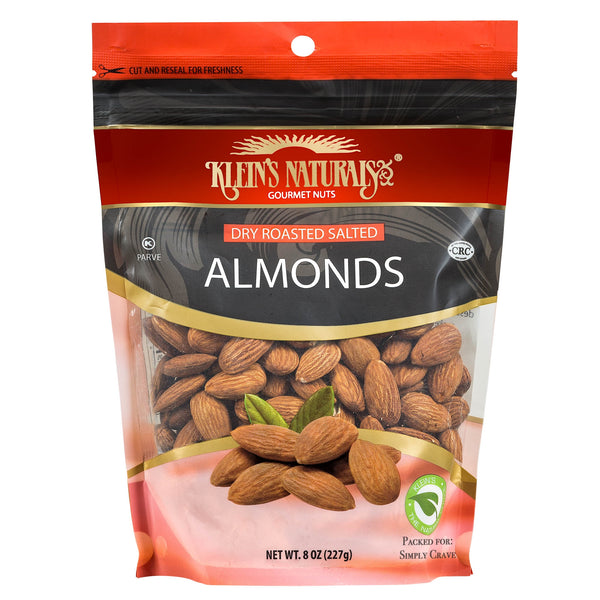 Klein's Naturals Dry Roasted Almonds, Lightly Salted - 1