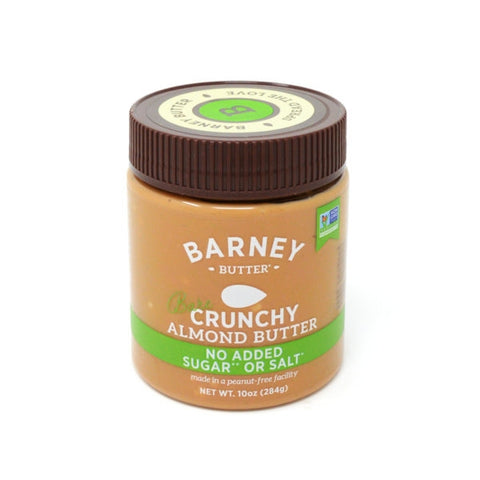 Barney Butter Almond Butter, Bare Crunchy, No added sugar or salt, 10 Ounce [Case of 3]