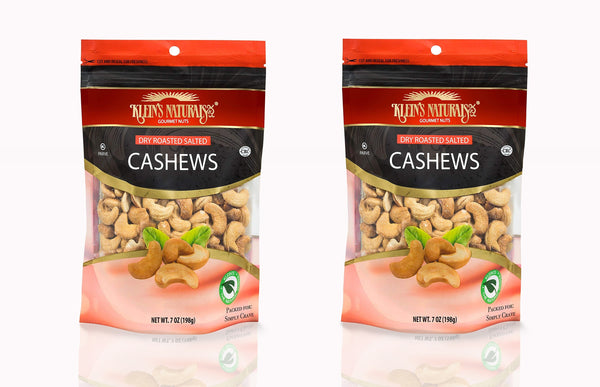 Klein's Naturals Deluxe Dry Roasted Cashews, Lightly Salted - 3