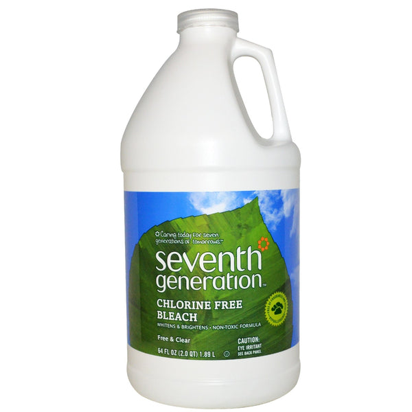 Seventh Generation Chlorine Free Bleach, Free & Clear, 64 oz [Case of 6] - 1