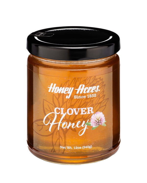 Honey Acres Artisan Honey, Pure Clover Honey, 12 Oz Jar - 1