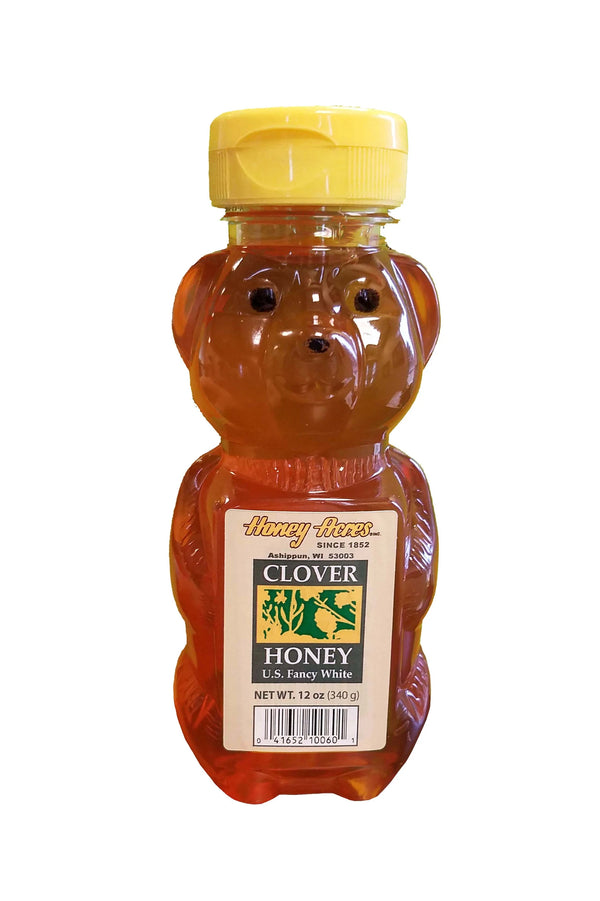Honey Acres Honey, Pure Clover Honey Bear - 1