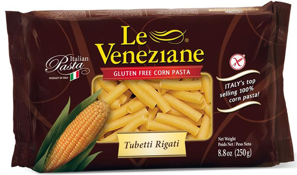 Le Veneziane Corn Pasta Tubetti Rigate - 1