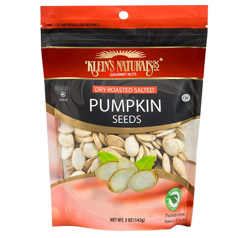 Klein's Naturals Dry Roasted, Salted Pumpkin Seeds