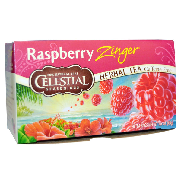 Celestial Seasonings Raspberry Zinger Herbal Tea (6 Boxes) - 1