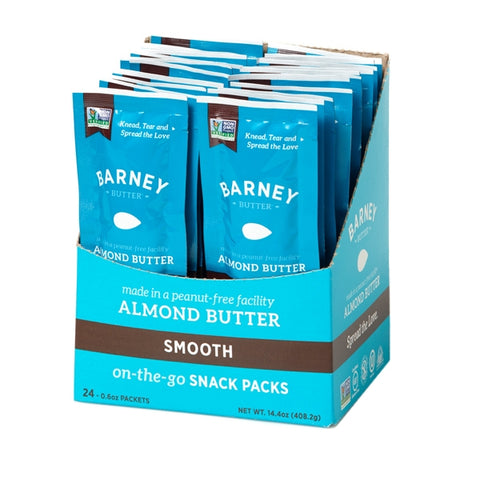 Almond Butter Smooth Snack Pack, 0.60 ounce Single Serve Squeeze Pack [24 count] 