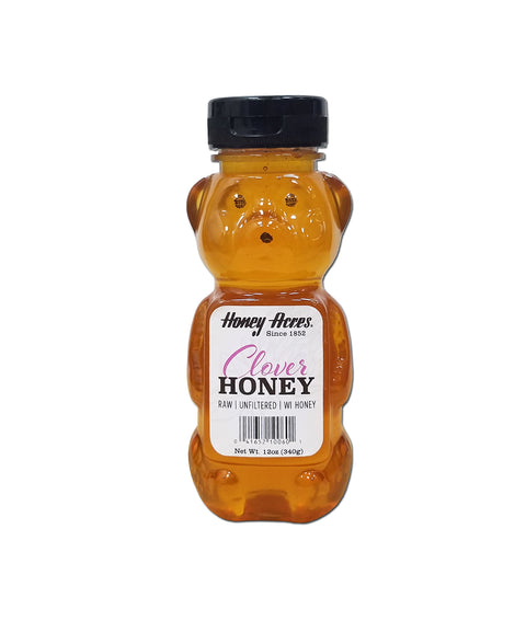 Honey Acres Honey, Pure Clover Honey Bear