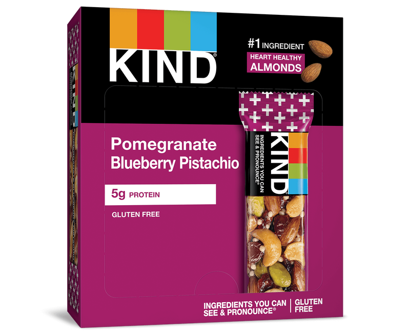 KIND PLUS Bars, Pomegranate Blueberry Pistachio + Antioxidants (12 Bars ...