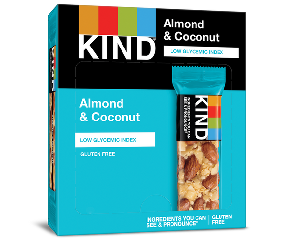 KIND Fruit & Nut Bars, Almond & Coconut - 1