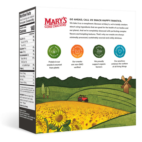 Mary's Gone Crackers, Black Pepper (Case of 6) - 2