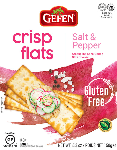 Gefen Crisp Flats, Salt & Pepper (Case of 12)