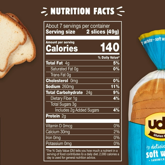 Udi's Gluten Free Soft White Sandwich Bread – Gluten Free Palace ...