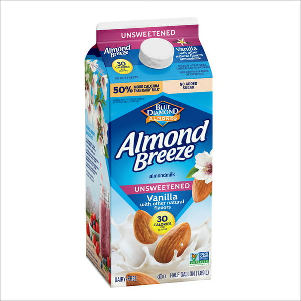 Almond Breeze Almond Milk, Vanilla, Unsweetened (8 Pack) - 1